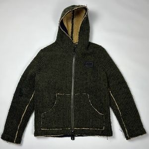 Made in Italy Philipp Plein Hooded Full Zip Knit Jacket